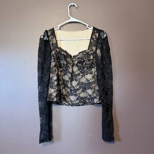 Commense floral lace top